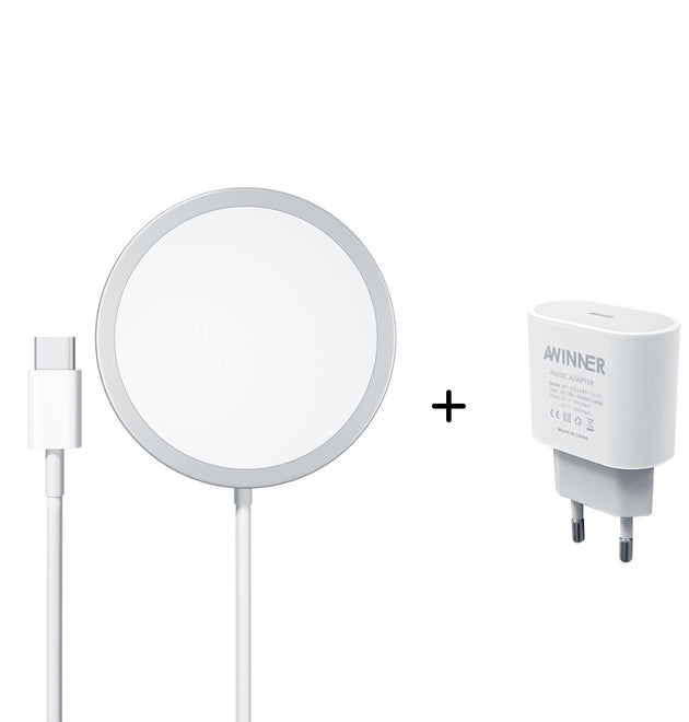 Compatible with Apple, Chargeur Magsafe Sans Fil Pour  12 Pro Max Min