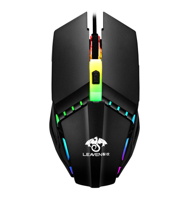 Usb Wired Computer Office Gaming Luminous Rgb Mechanical Mouse