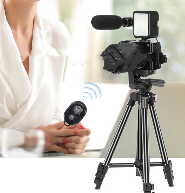 LED Light Video Shooting Portable Tripod